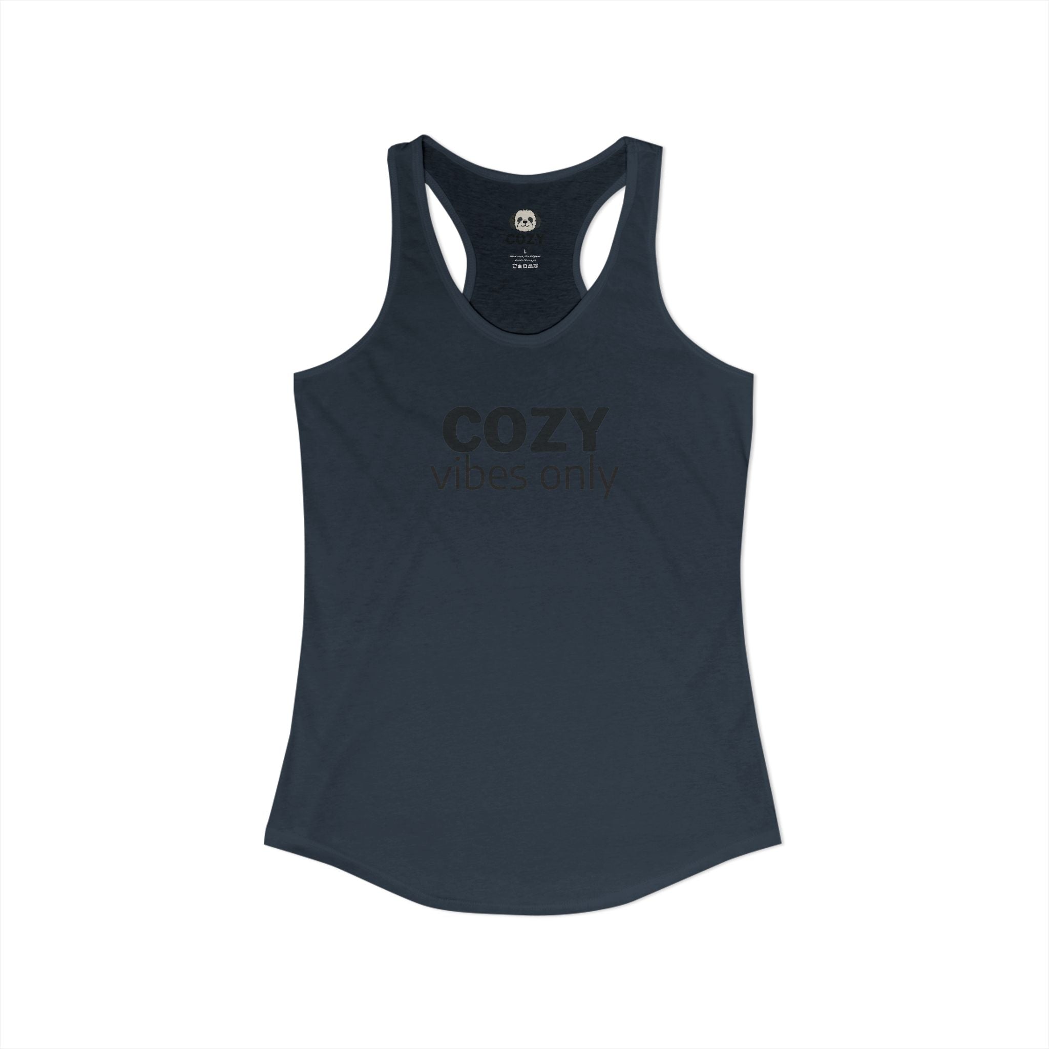 Cozy Vibes Only Racerback Tank — Women's Yoga Tank Top