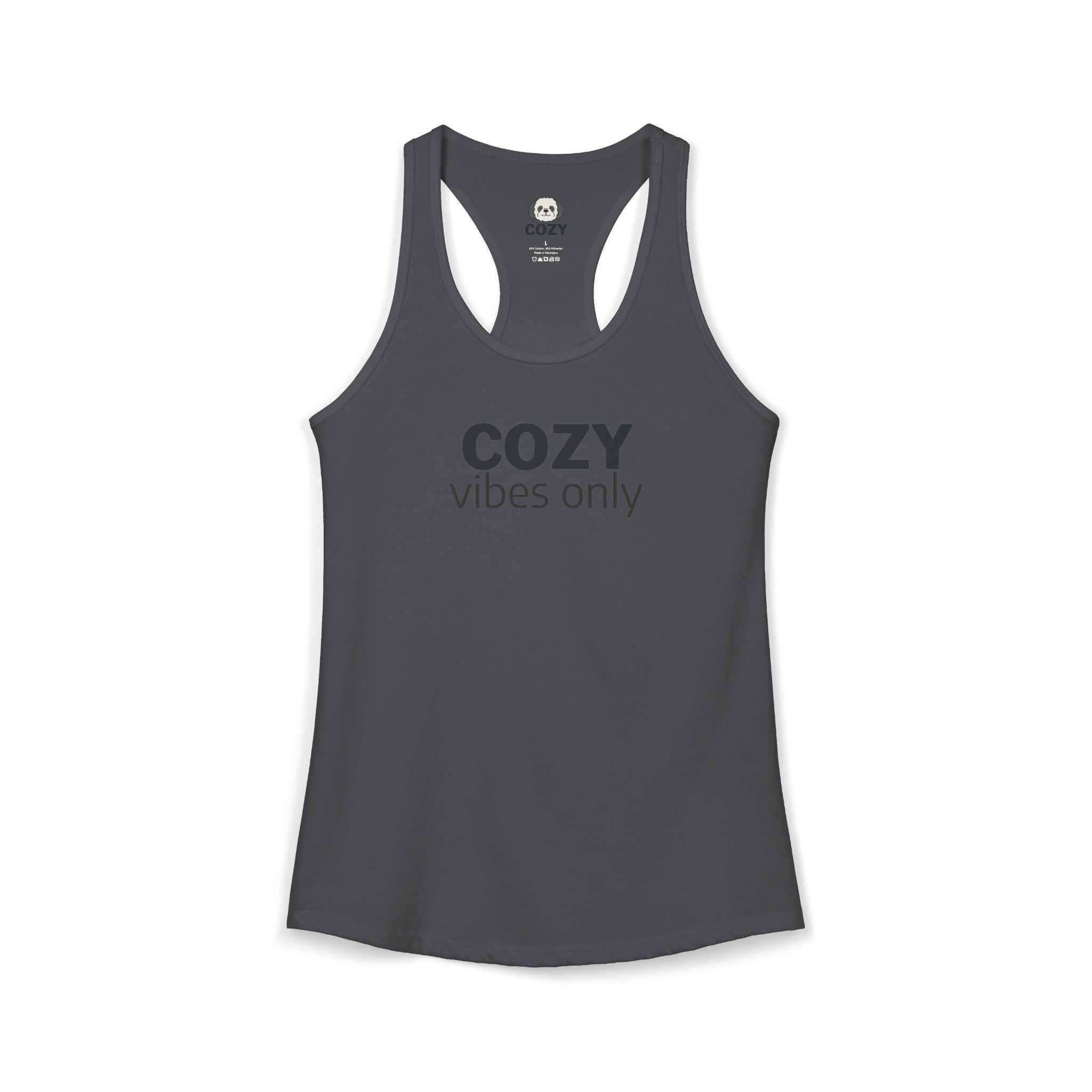 Cozy Vibes Only Racerback Tank — Women's Yoga Tank Top