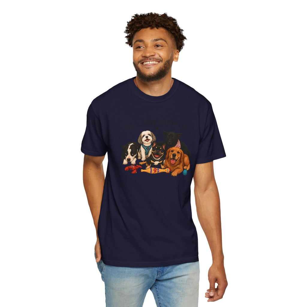 Chompy & Furriends ft. Fenlons: The Chaos Committee T-Shirt — Cute Pack of Dogs Graphic Tee