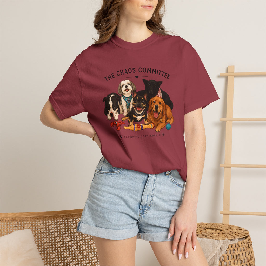 Chompy & Furriends ft. Fenlons: The Chaos Committee T-Shirt — Cute Pack of Dogs Graphic Tee