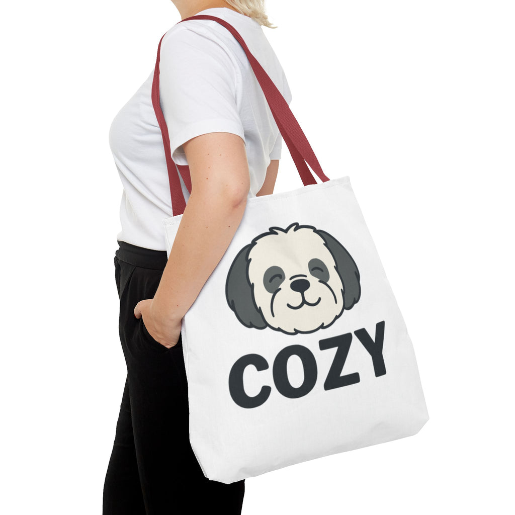 Cozy Shih Poo Tote Bag — Cute Shihpoo Dog Design