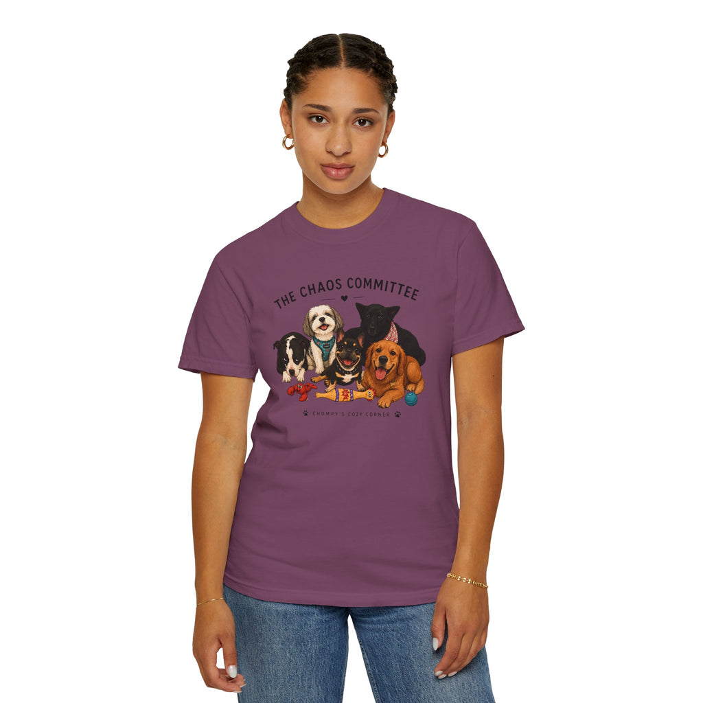 Chompy & Furriends ft. Fenlons: The Chaos Committee T-Shirt — Cute Pack of Dogs Graphic Tee