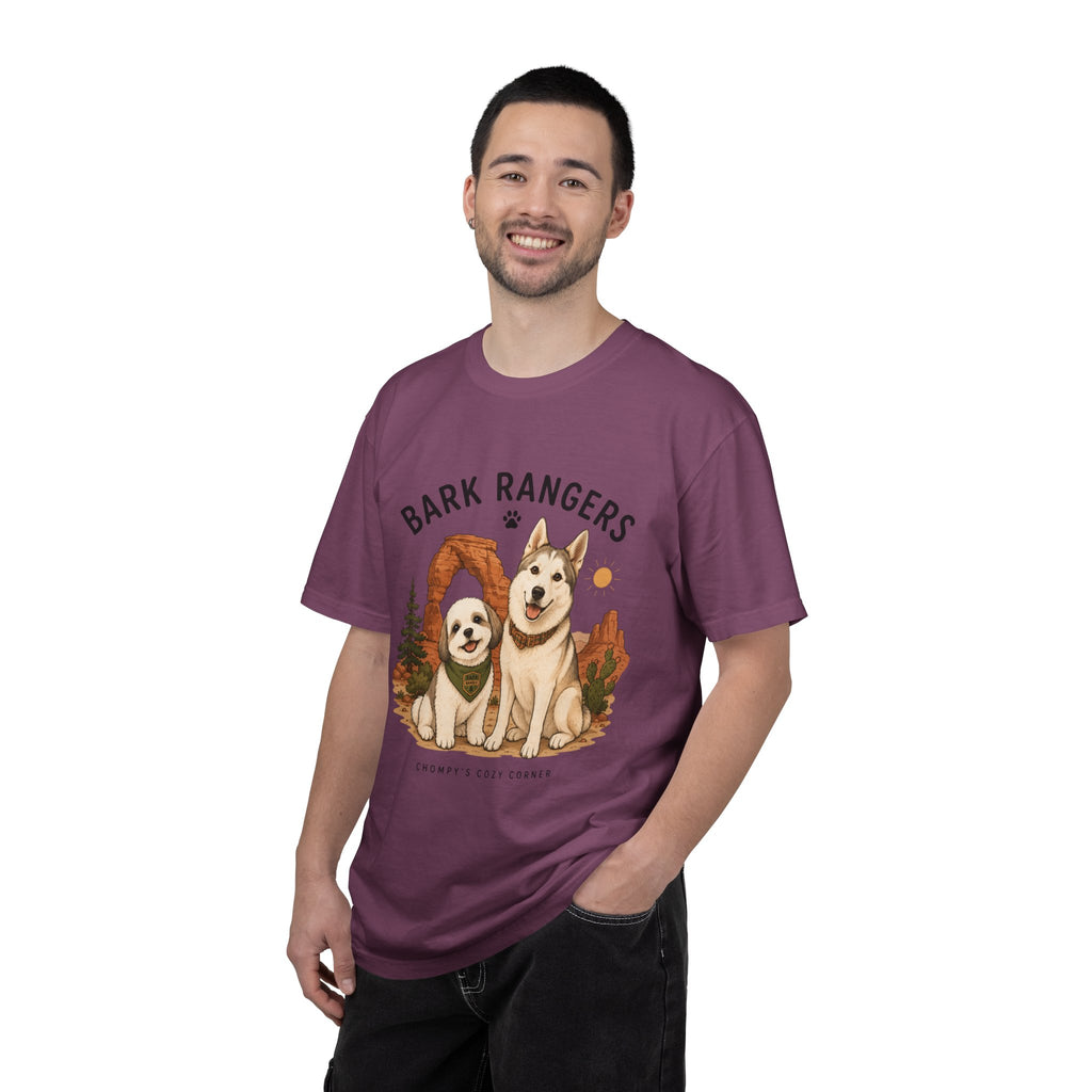 Chompy and Furriends ft. Boba: Bark Rangers T-Shirt — Cute Adventure Dog Graphic Tee