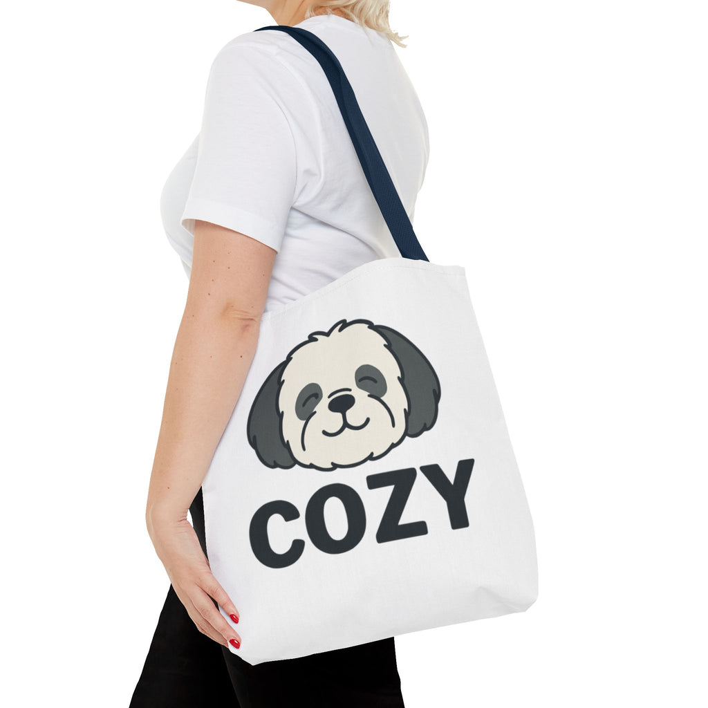 Cozy Shih Poo Tote Bag — Cute Shihpoo Dog Design