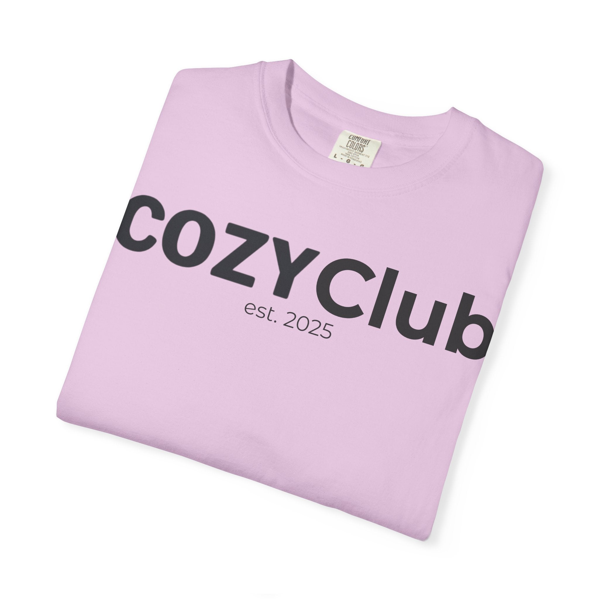 Cozy Club est. 2025 T-Shirt — Vintage Garment-Dyed Tee