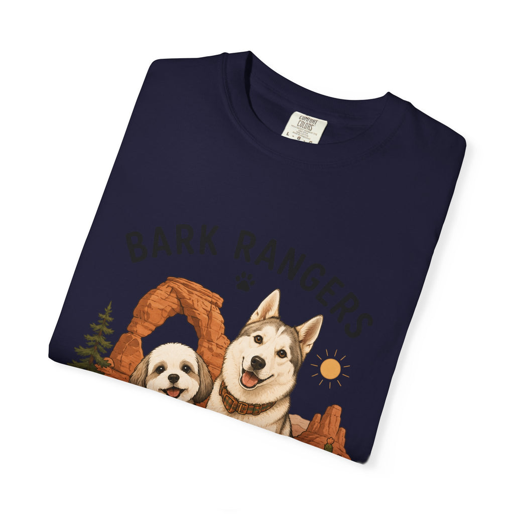 Chompy and Furriends ft. Boba: Bark Rangers T-Shirt — Cute Adventure Dog Graphic Tee
