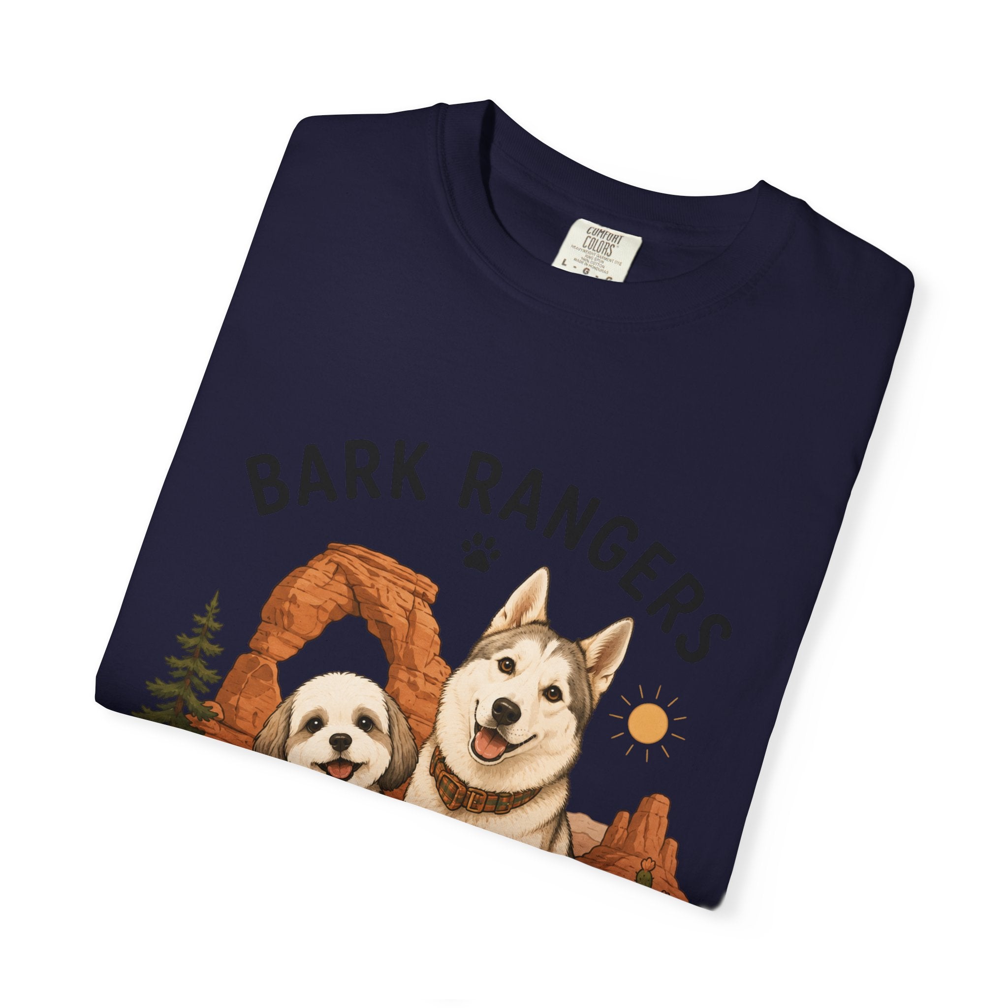 Chompy and Furriends ft. Boba: Bark Rangers T-Shirt — Cute Adventure Dog Graphic Tee