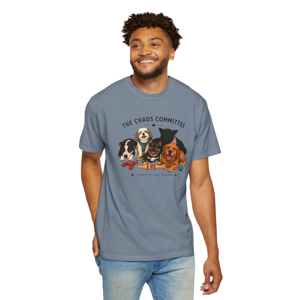 Chompy & Furriends ft. Fenlons: The Chaos Committee T-Shirt — Cute Pack of Dogs Graphic Tee