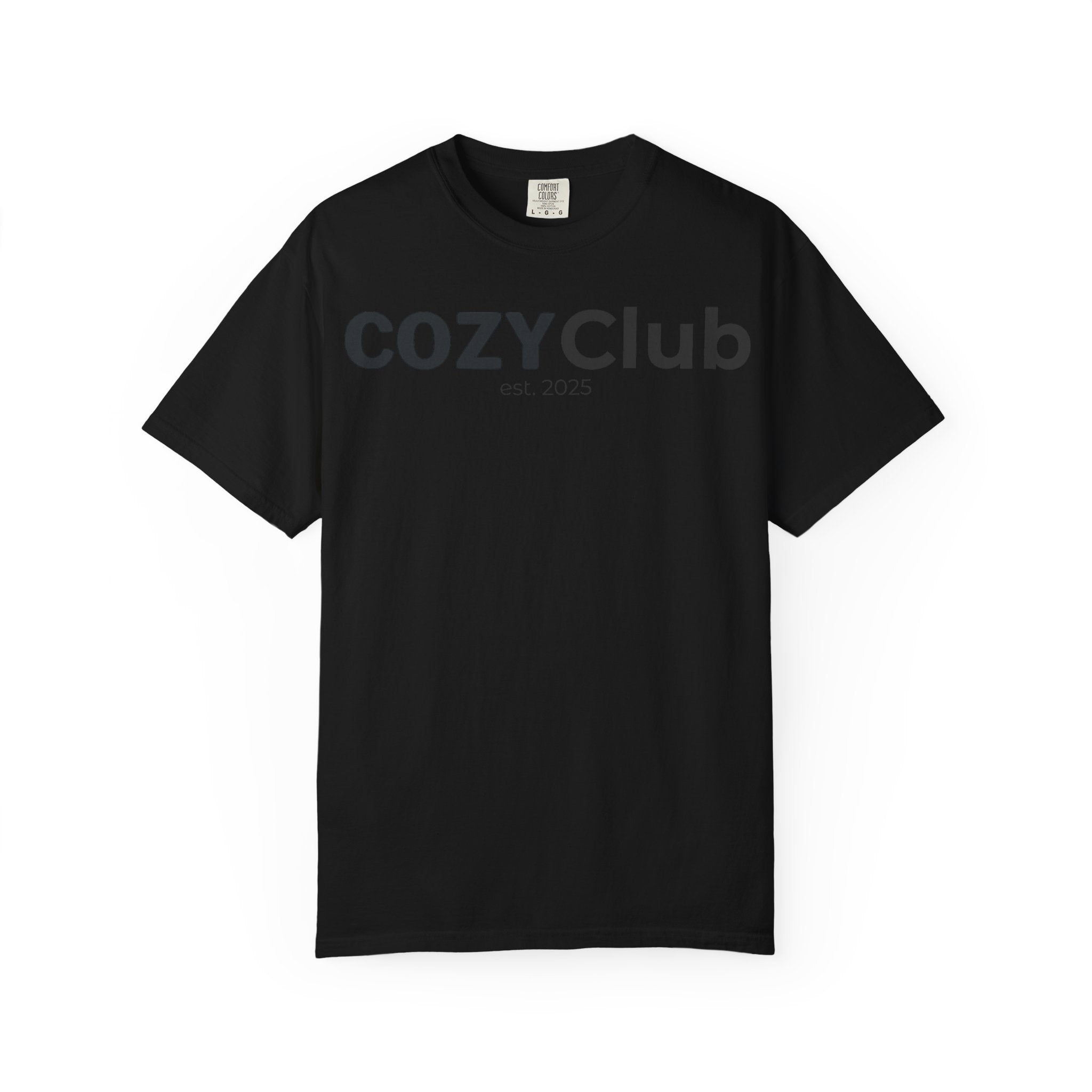 Cozy Club est. 2025 T-Shirt — Vintage Garment-Dyed Tee