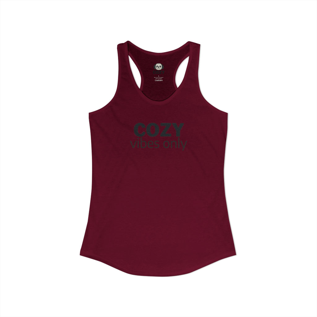 Cozy Vibes Only Racerback Tank — Women's Yoga Tank Top
