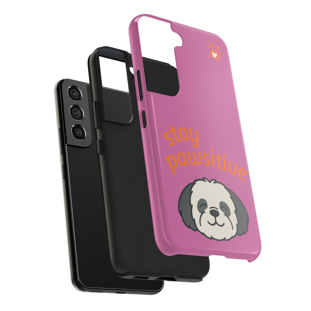 Chompy’s Stay Pawsitive Tough Phone Cases