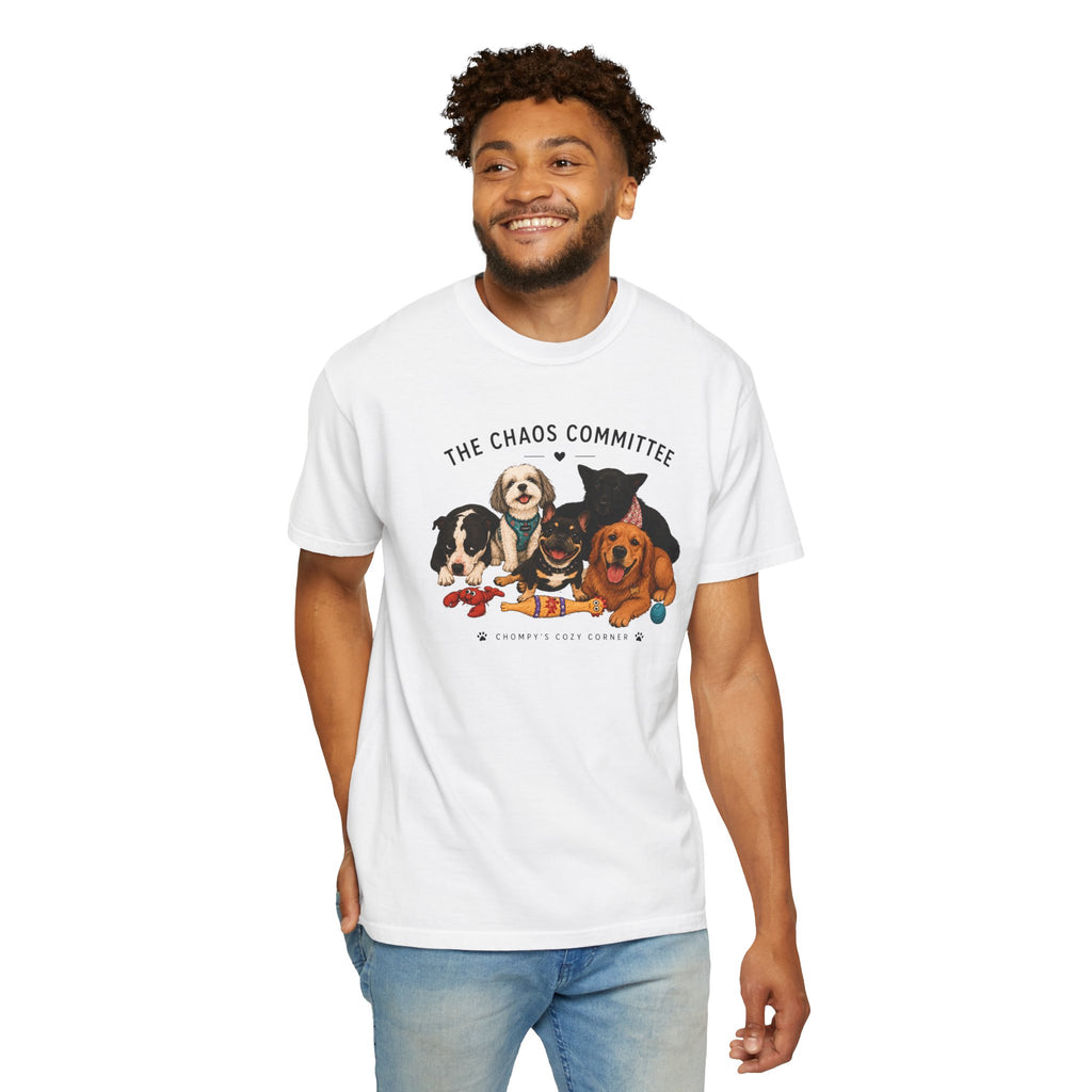 Chompy & Furriends ft. Fenlons: The Chaos Committee T-Shirt — Cute Pack of Dogs Graphic Tee