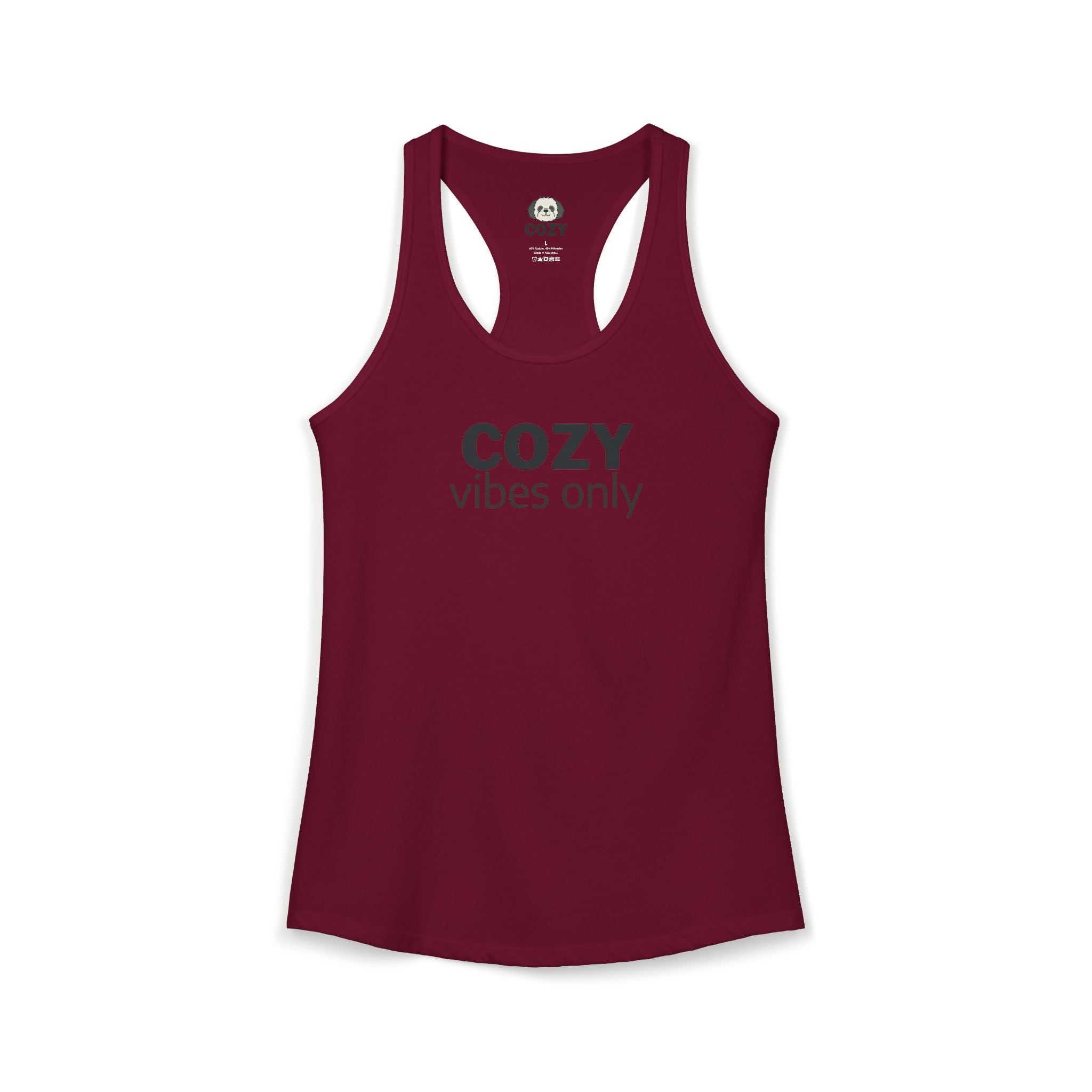 Cozy Vibes Only Racerback Tank — Women's Yoga Tank Top