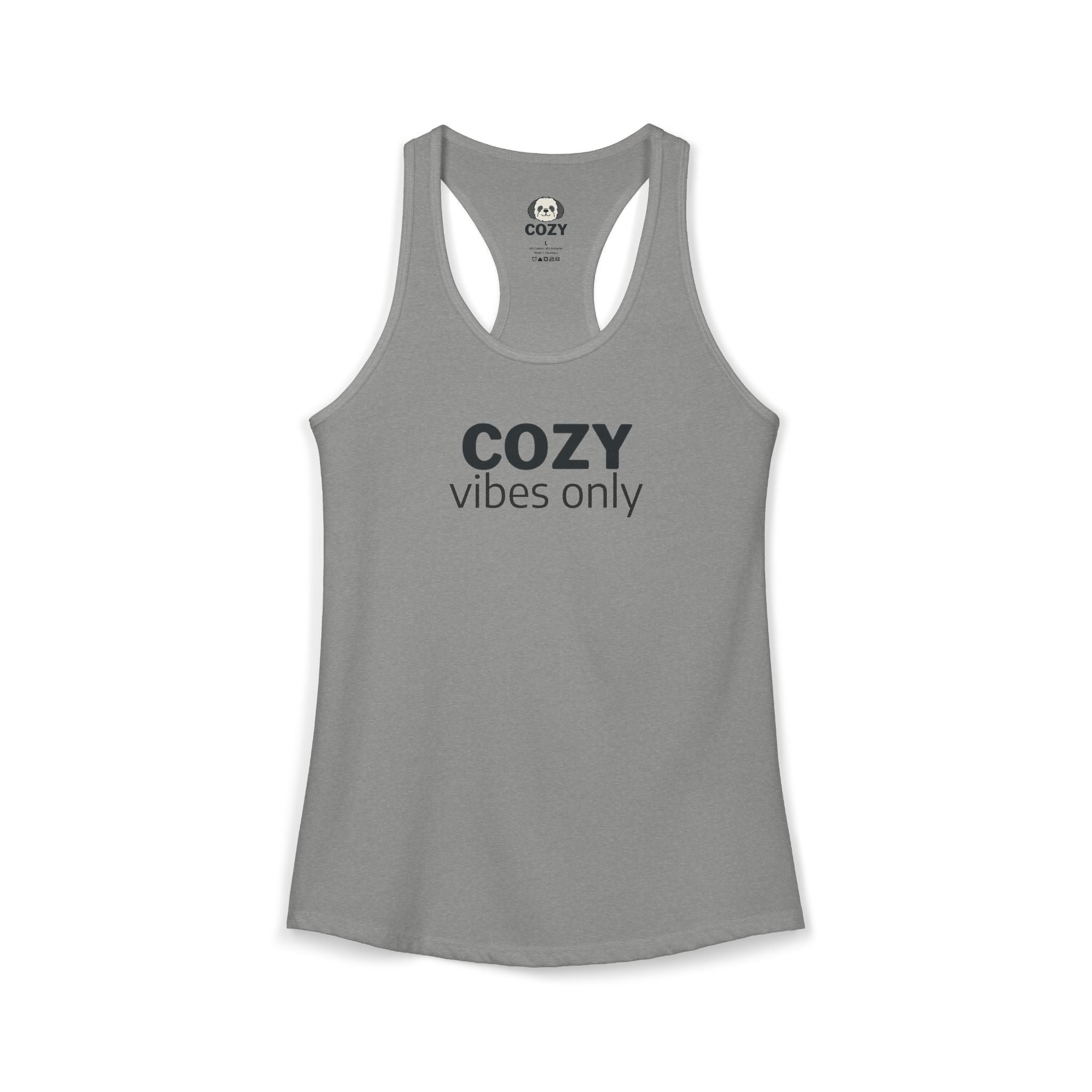 Cozy Vibes Only Racerback Tank — Women's Yoga Tank Top