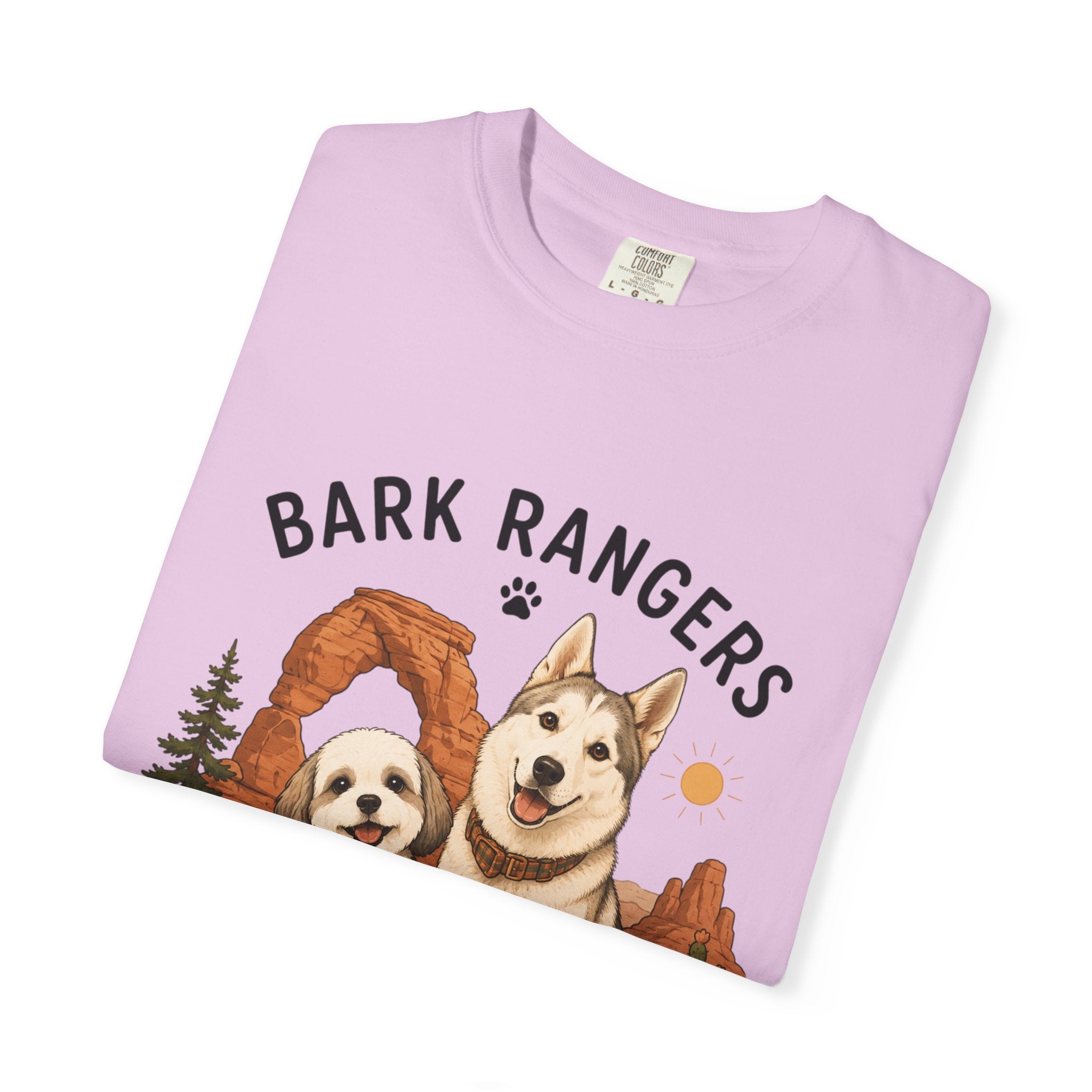 Chompy and Furriends ft. Boba: Bark Rangers T-Shirt — Cute Adventure Dog Graphic Tee