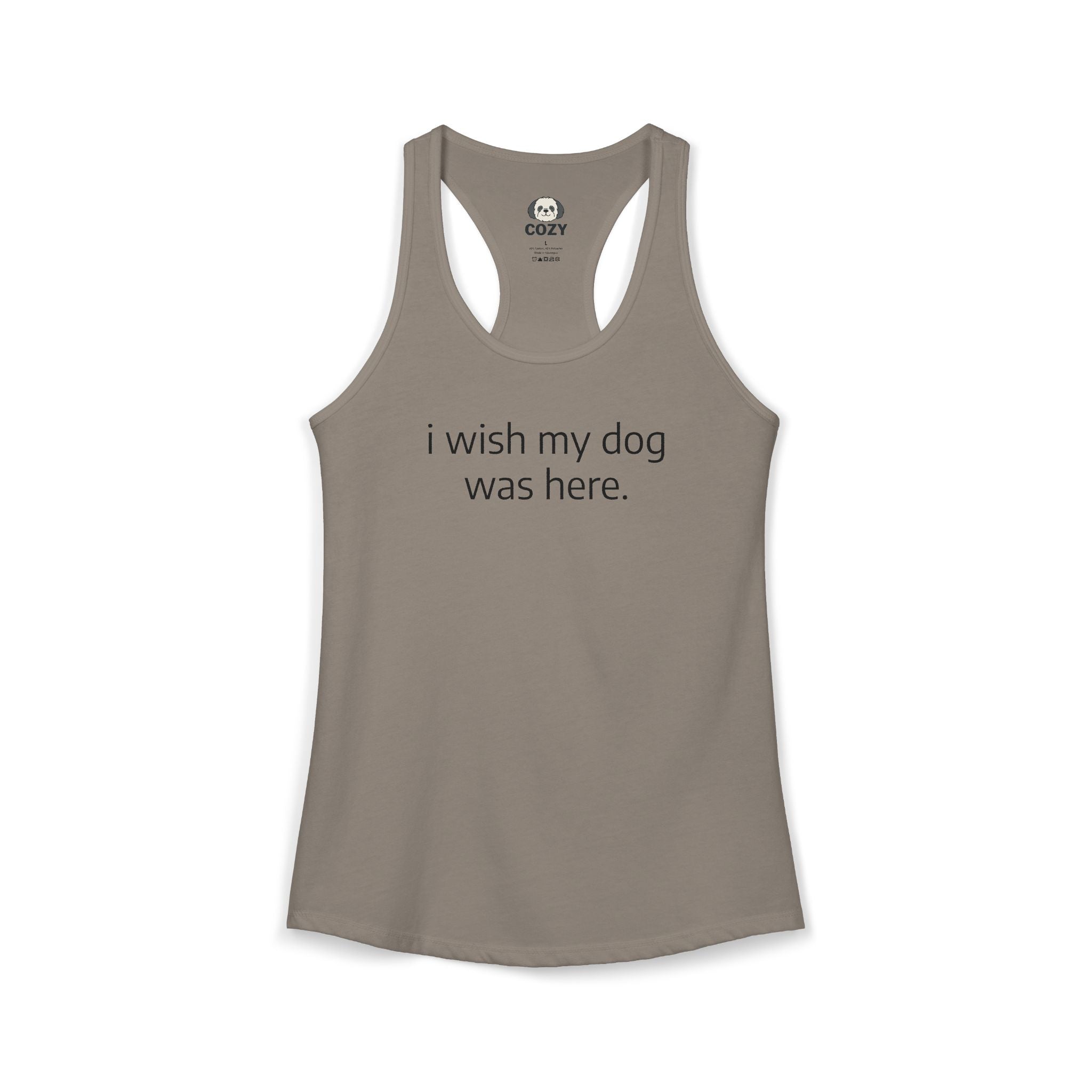 “I Wish My Dog Was Here” Emotional Support Dog Lover Tank