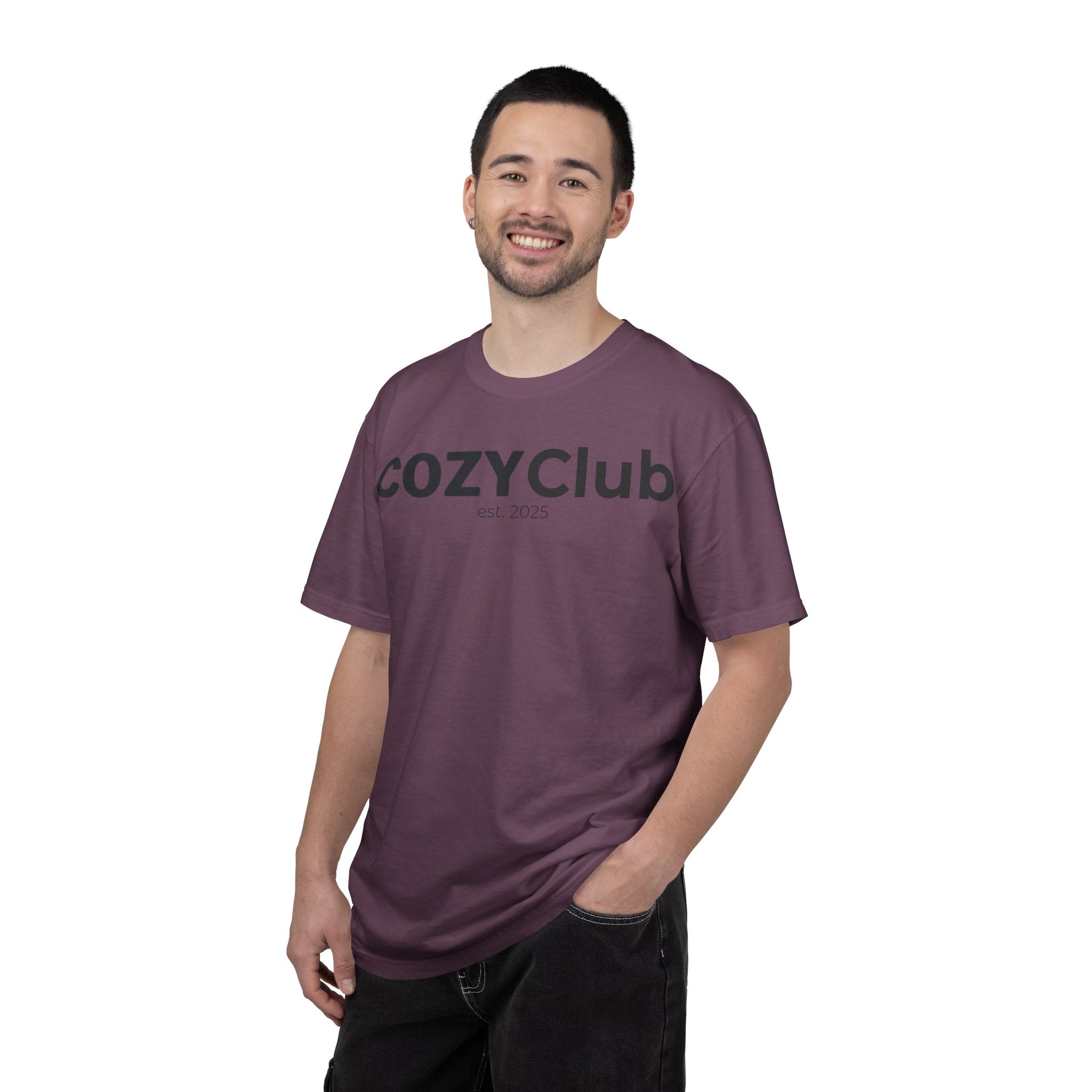 Cozy Club est. 2025 T-Shirt — Vintage Garment-Dyed Tee