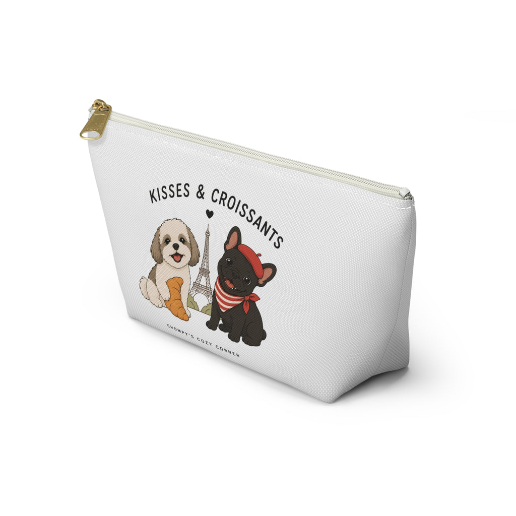 Kisses & Croissants Dog Accessory Pouch