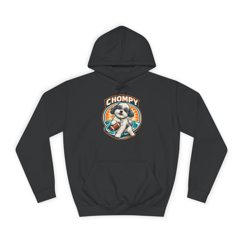 'Chompy' Football Cute Puppy Retro College Hoodie