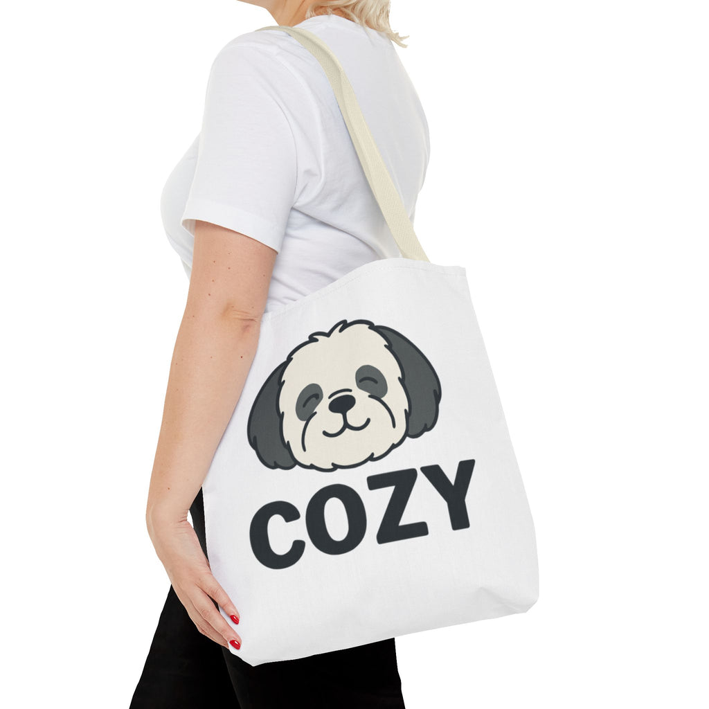 Cozy Shih Poo Tote Bag — Cute Shihpoo Dog Design